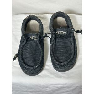 Hey Dude Wally Stretch Midnight Bunker Shoes 8 Slip On Comfort Lightweight